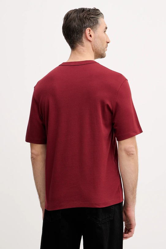 Odzież Sisley t-shirt bawełniany 3YNVS104Q bordowy