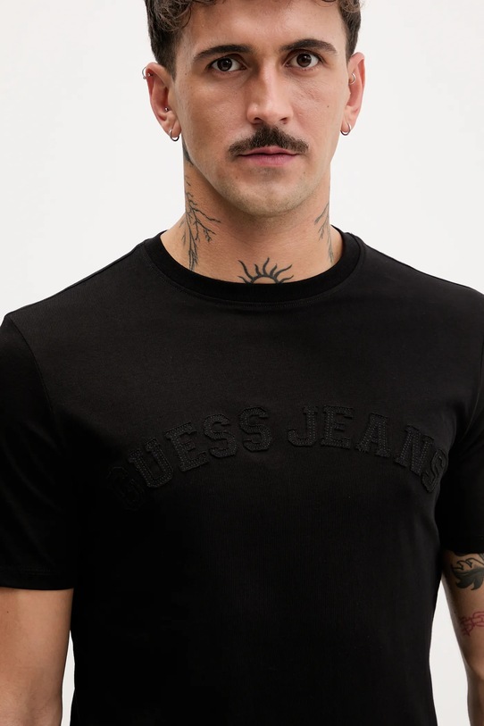 Одяг Бавовняна футболка Guess Jeans M5YI05.K8HM0 чорний