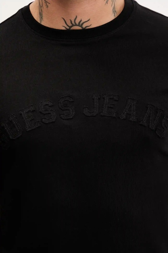 Bombažna kratka majica Guess Jeans črna M5YI05.K8HM0