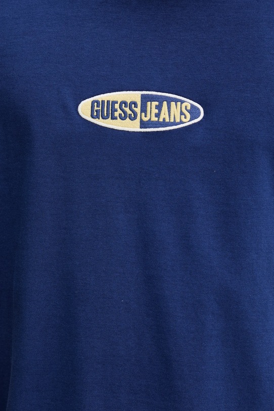 Guess Jeans tricou din bumbac bleumarin M5YI07.K8FQ4