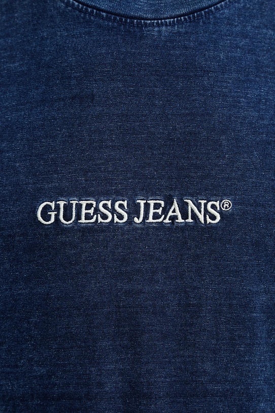 Хлопковая футболка Guess Jeans M5YI11.KCTG1 тёмно-синий