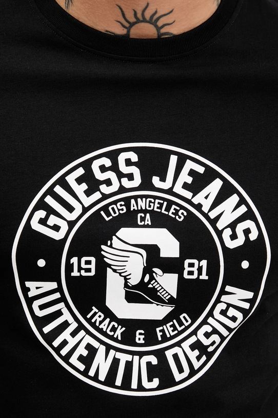 Guess Jeans t-shirt bawełniany M5YI29.K8HM0 czarny