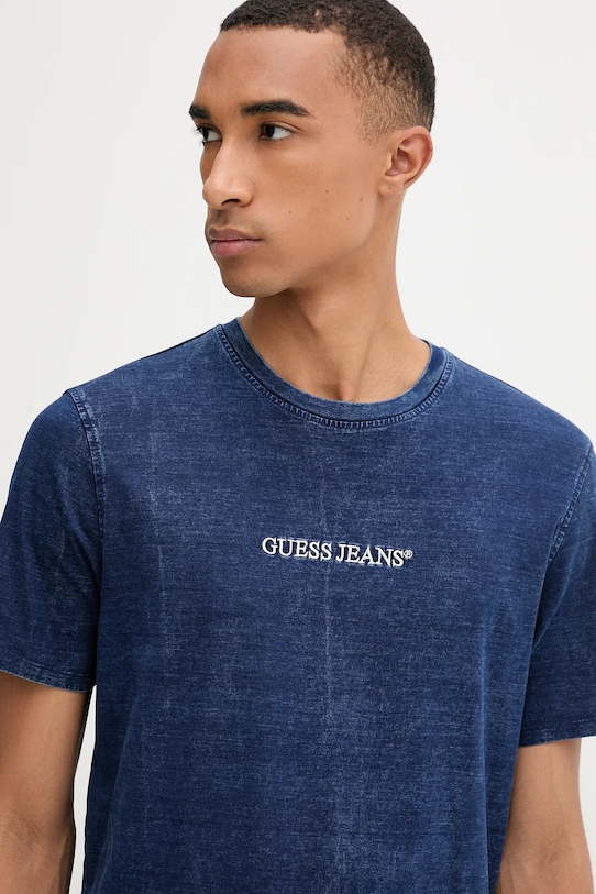 Guess Jeans tricou din bumbac albastru M5YI34.KCTG1