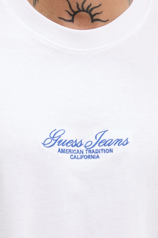 Guess Jeans tricou din bumbac alb M5YI61.K8FQ4