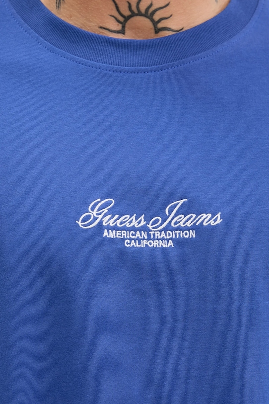 Бавовняна футболка Guess Jeans блакитний M5YI61.K8FQ4