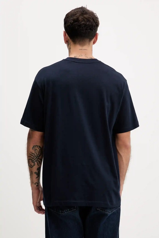Bombažna kratka majica Guess Jeans M5YI61.K8FQ4 mornarsko modra AW25