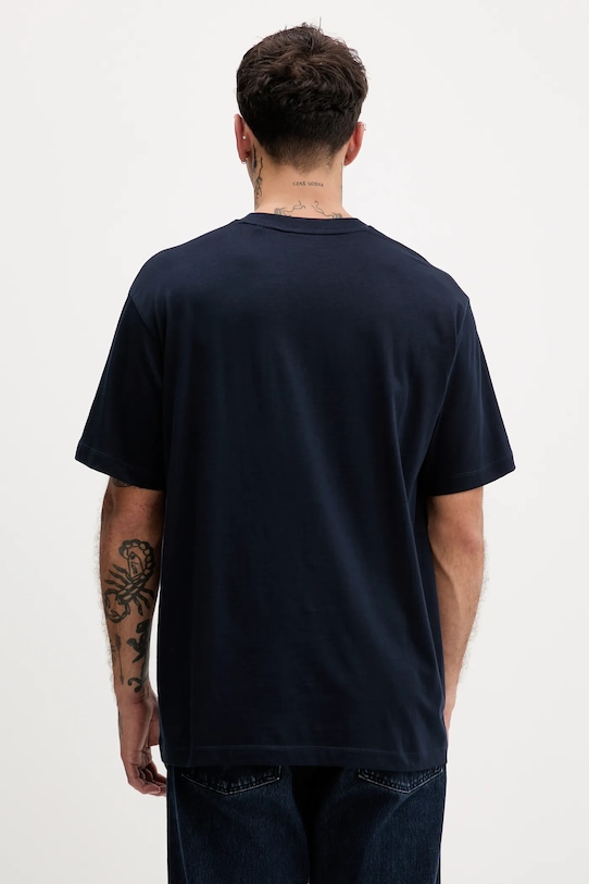 Guess Jeans tricou din bumbac M5YI61.K8FQ4 bleumarin AW25