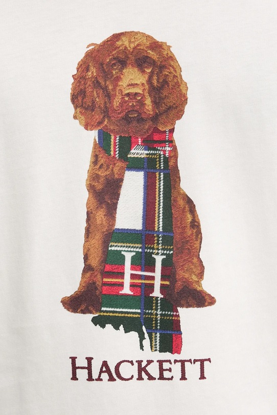 Hackett London tricou din bumbac HM5000022 alb