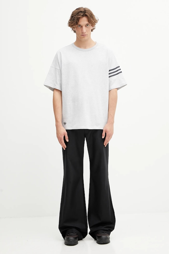 adidas Originals cotton t-shirt Neuclassics HZ3699 gray