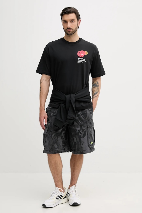 adidas Originals tricou World Class Tee JM9955 negru AW25