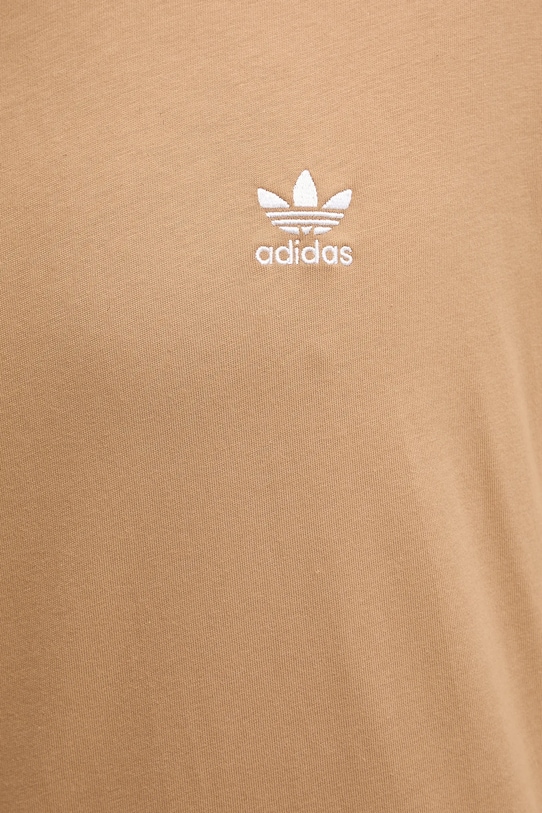 Bavlněné tričko adidas Originals Essentials JV5944 hnědá