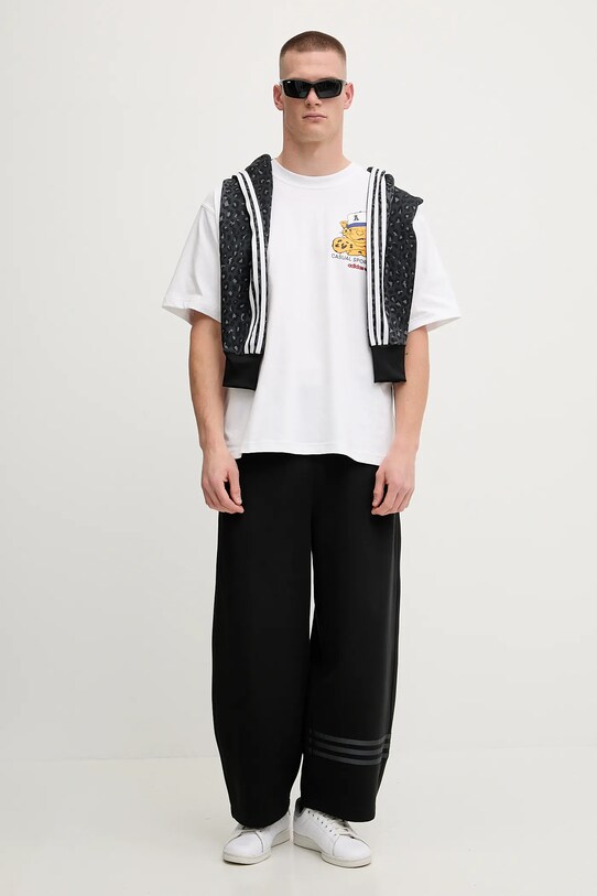 adidas Originals pamut póló Graphic Os Ss T JW0158 fehér AW25