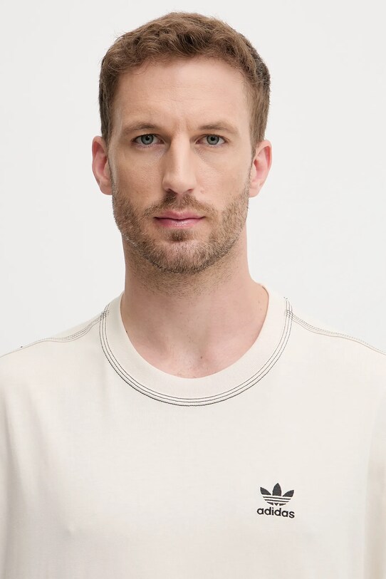 adidas Originals tricou din bumbac Essentials bej JW0970