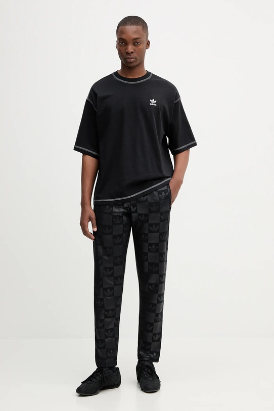 Хлопковая футболка adidas Originals Essentials JW0971 чёрный AW25