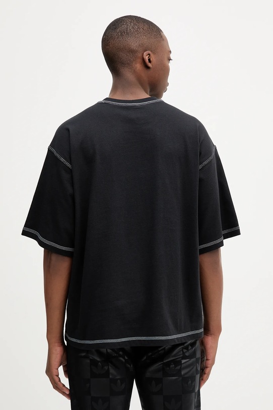 Одежда Хлопковая футболка adidas Originals Essentials JW0971 чёрный