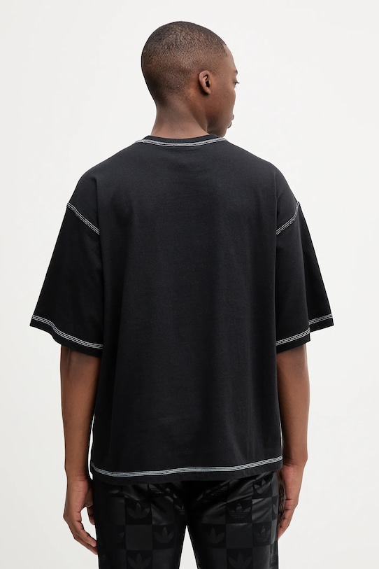 Одяг Бавовняна футболка adidas Originals Essentials JW0971 чорний