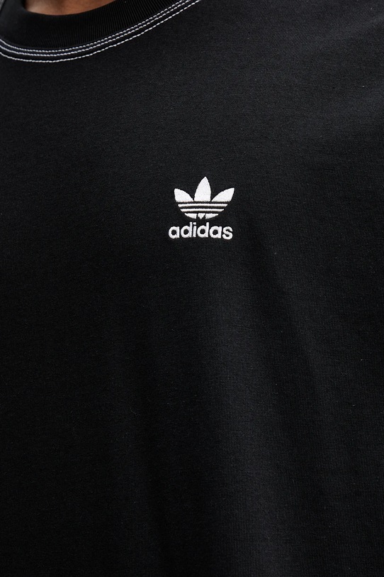 Хлопковая футболка adidas Originals Essentials JW0971 чёрный