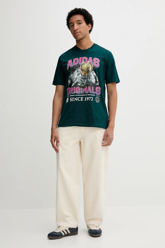 adidas Originals t-shirt Graphic Reg Sst JW2974 zielony AW25