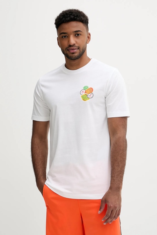 Odzież adidas Originals t-shirt bawełniany Graphic Lo Ss T JW2975 biały