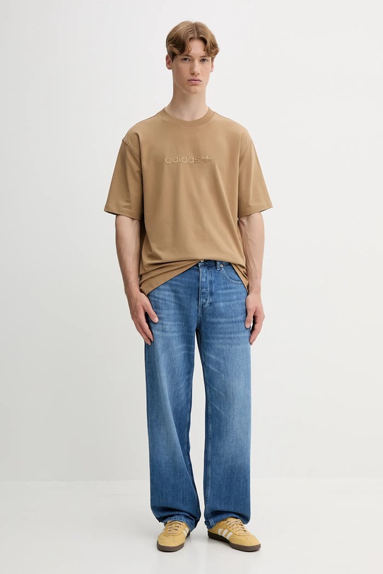 Μπλουζάκι adidas Originals Essentials JW3538 πράσινο AW25