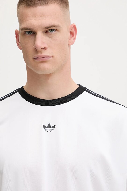 adidas Originals tricou Jacquard Jersey alb JW5877