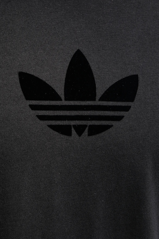Βαμβακερό μπλουζάκι adidas Originals Oversize Tee JW5913 μαύρο