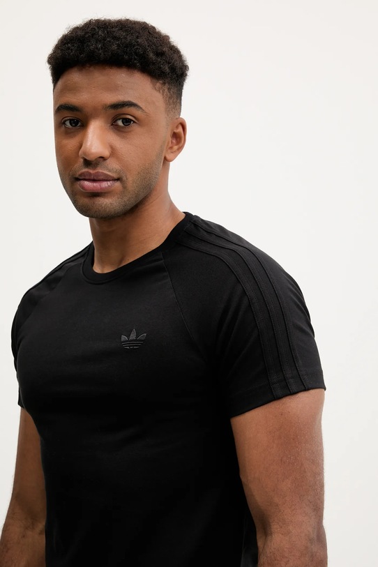 adidas Originals tricou 3-Stripes negru JX1542