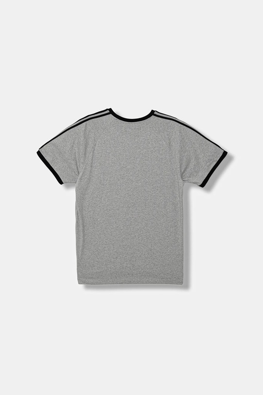 Βαμβακερό μπλουζάκι adidas Originals 3-Stripes JY1369 γκρί AW25