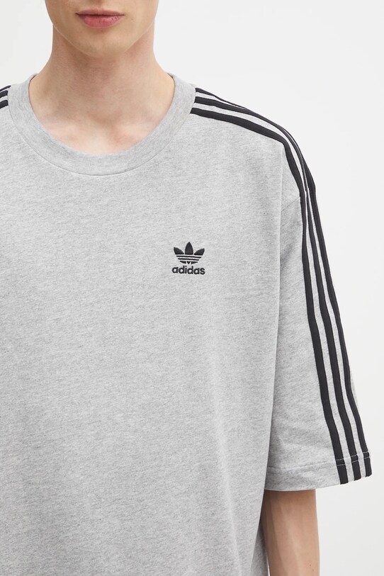 adidas Originals t-shirt bawełniany Oversize Tee szary JY1395