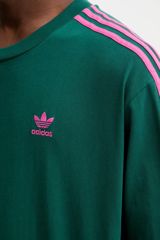 Βαμβακερό μπλουζάκι adidas Originals Oversize Tee KA0477 πράσινο