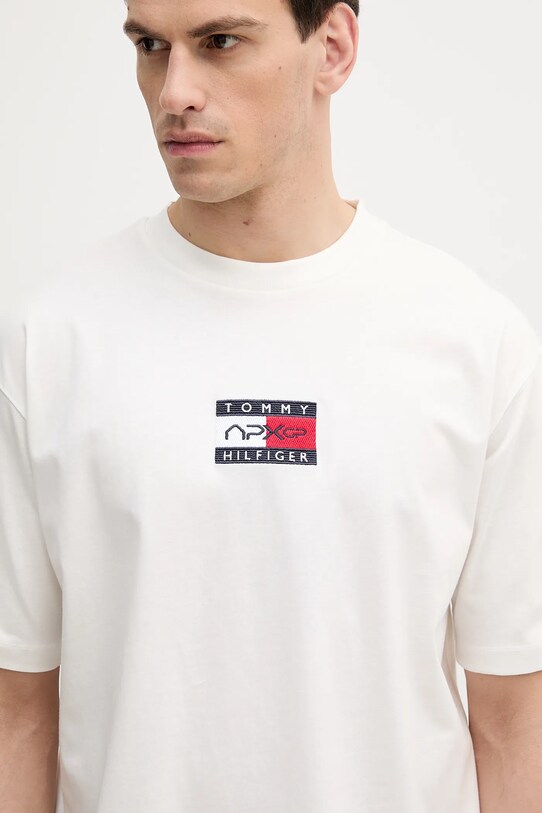 Tommy Hilfiger t-shirt bawełniany x F1 THE MOVIE biały MW0MW41391