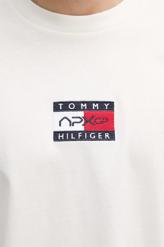 Bavlnené tričko Tommy Hilfiger x F1 THE MOVIE MW0MW41391 biela