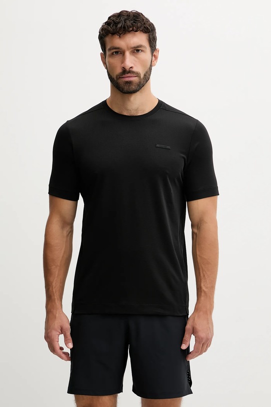 Tréningové tričko Calvin Klein Performance potlač čierna LVGMS5K176