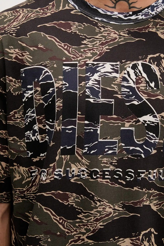 Хлопковая футболка Diesel T-BOXT-T22 A19343.0AJFJ зелёный