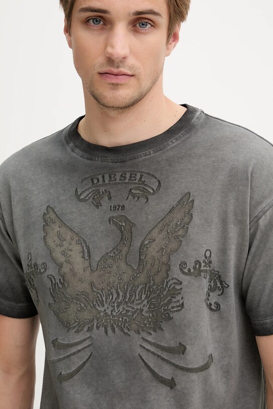Diesel t-shirt T-NORM-T9 szary A19373.0DLBW