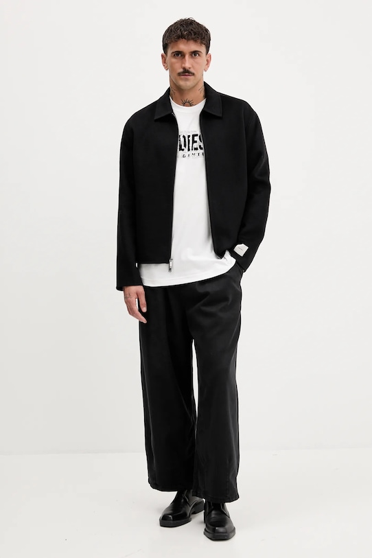 Хлопковая футболка Diesel T-NORM-T6 A19436.0PLAT белый AW25