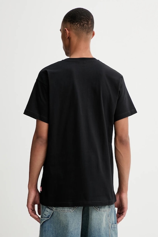 Îmbrăcăminte Diesel tricou din bumbac T-NORM-T11 A19571.0PLAT negru
