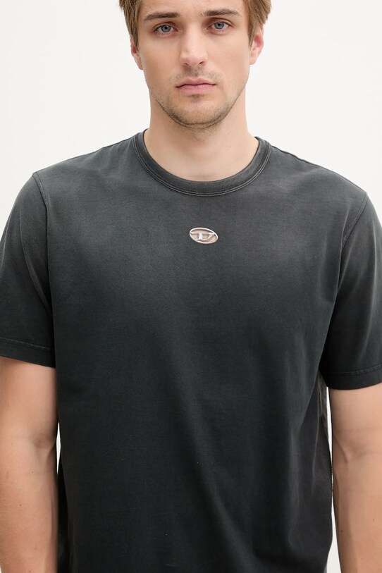 Diesel t-shirt bawełniany T-ADJUST-T1 czarny A19630.0CHBI