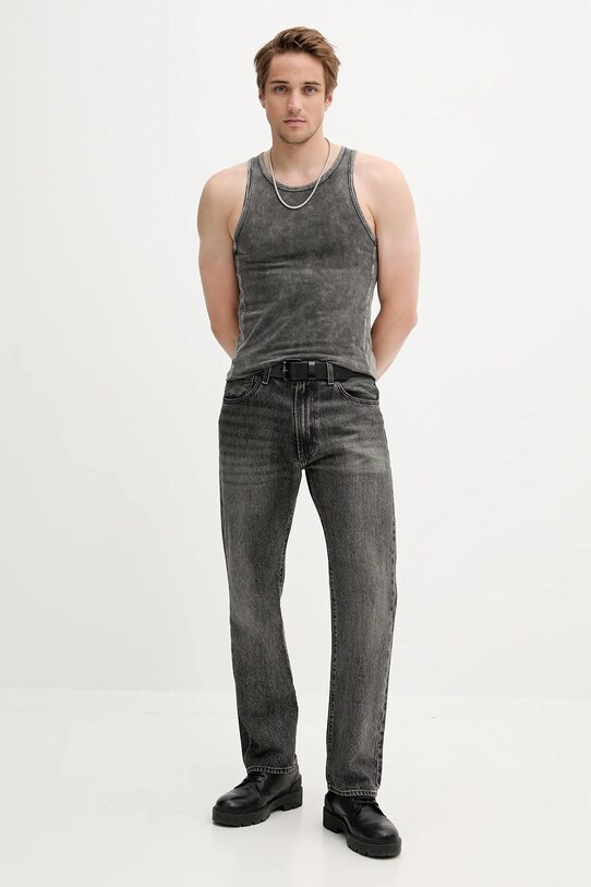 Diesel t-shirt WALTY-DNM A17818.0HERQ szary AW25