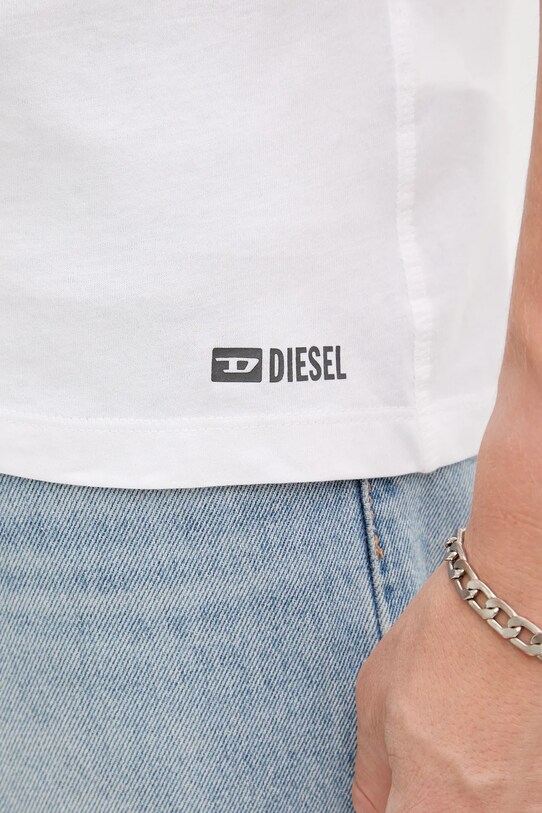 Diesel t-shirt bawełniany MICHAEL-D-BOX-3PACK 3-pack A17829.0LIAD biały