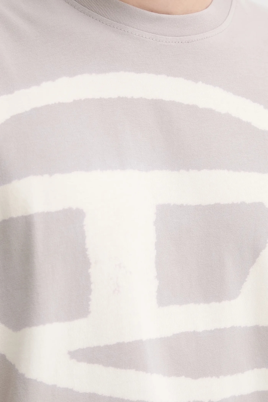 Diesel t-shirt bawełniany T-BOXT-BLEACH A14872.0QKAS szary