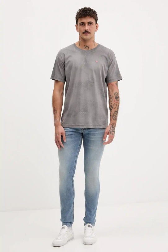Diesel tricou din bumbac T-NORM-T8 A18486.0PLBU gri AW25