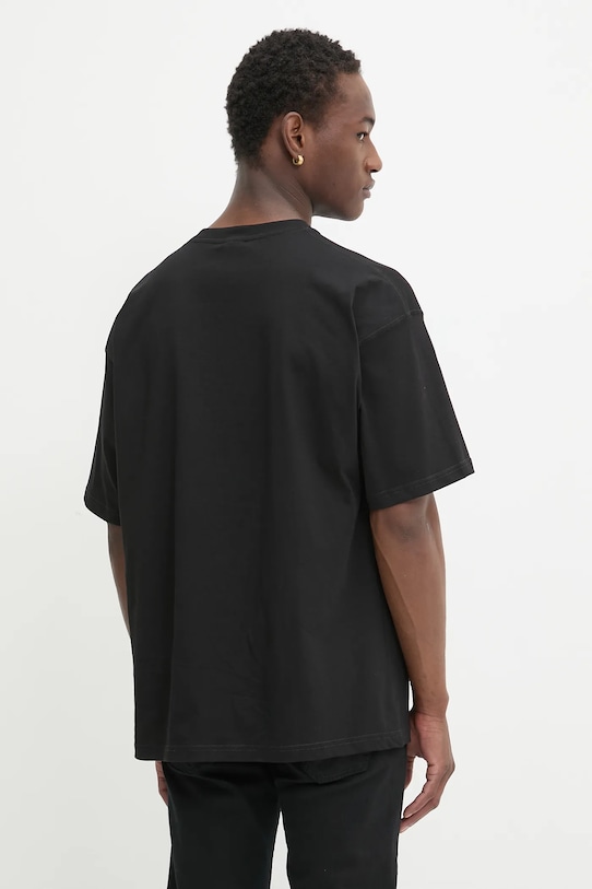 Abbigliamento Diesel t-shirt in cotone T-BOXT-T7 A18659.0AGRI nero