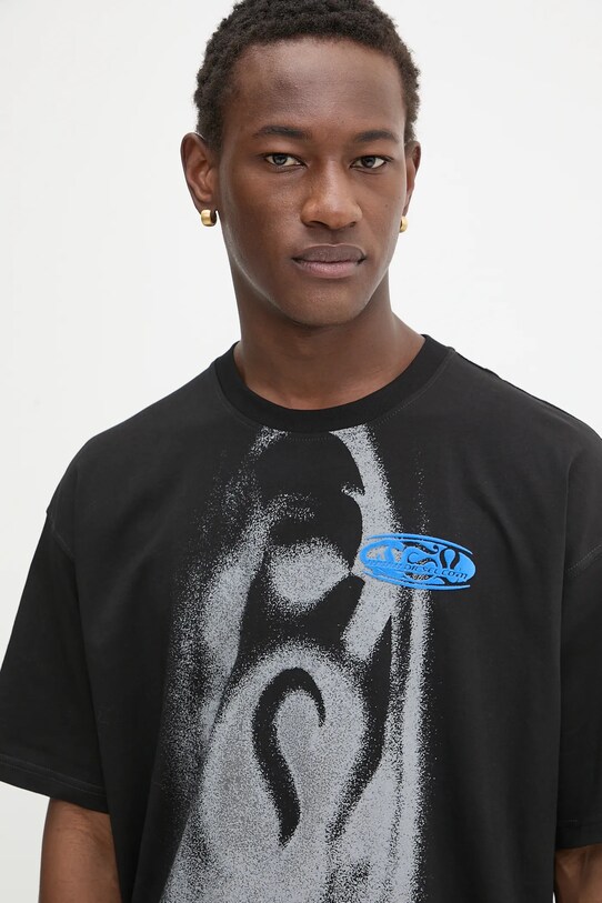 Diesel t-shirt in cotone T-BOXT-T7 nero A18659.0AGRI