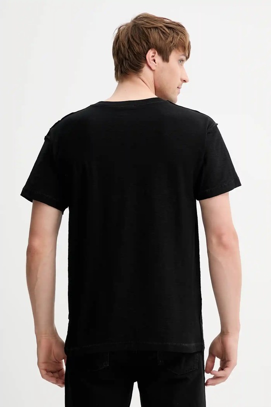 Odzież Diesel t-shirt bawełniany T-NORM-T1 A18660.0QKAP czarny