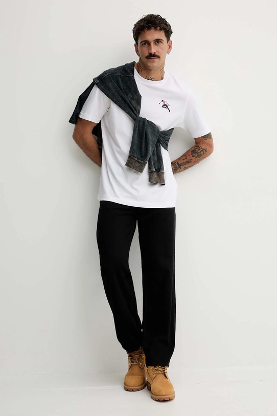 Diesel t-shirt bawełniany T-ADJUST-T3 A18668.0QIAM biały AW25
