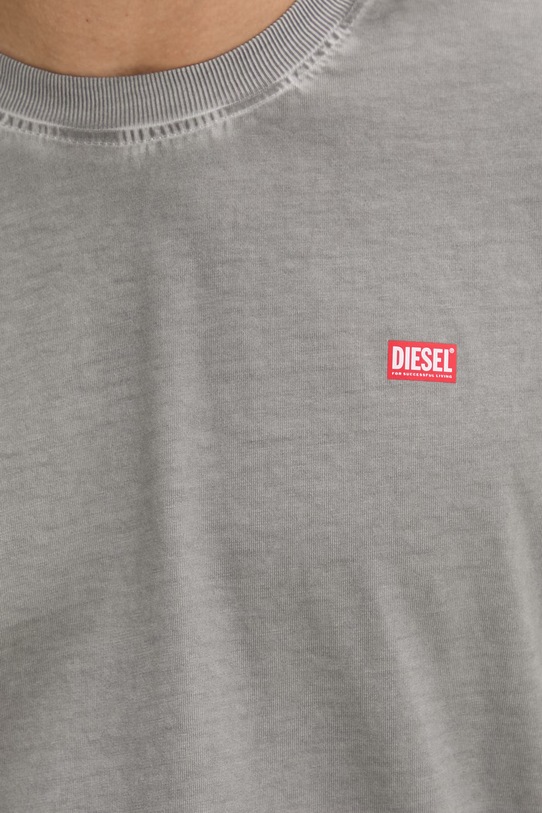 Diesel t-shirt męski bawełniany T-NORM-T7 A18739.0IKBQ szary