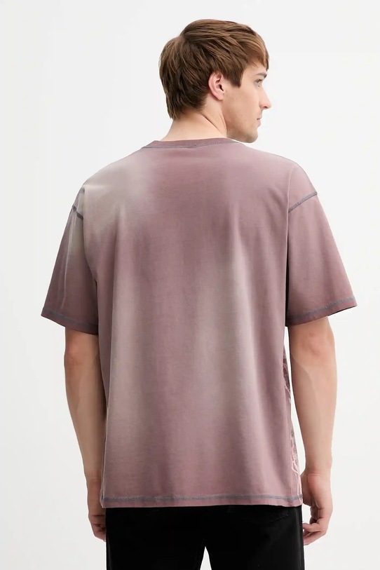 Odzież Diesel t-shirt bawełniany T-BOXT-T13 A19314.0KIBW brązowy