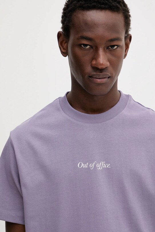Marc O'Polo t-shirt bawełniany fioletowy 5000006584