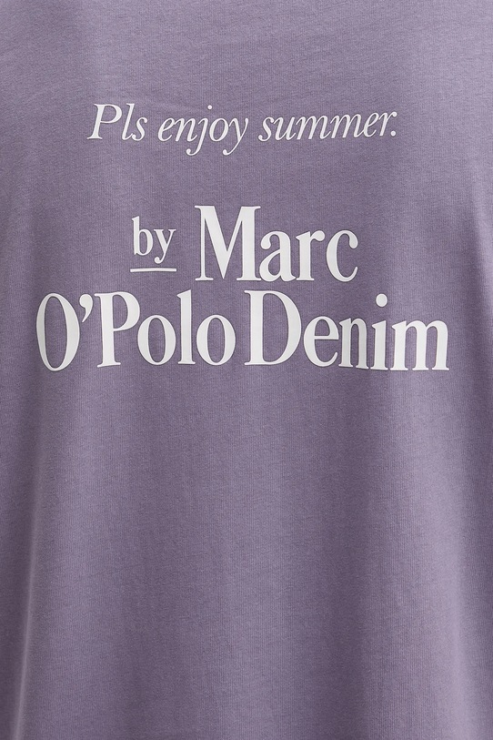 Marc O'Polo t-shirt bawełniany 5000006584 fioletowy
